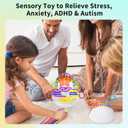 Mombella Fidget Toys for 36 Months+, Autism Sensory Toys for Kids Adults, 3D DIY Sensory Ball with Silicone Strings to Explore Open-Ended Play, Thinking, Calming, Reduce Stress, Anxiety, ADHD