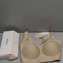 OEAK Womens Wireless Jelly Bra Plus Size Supportive Seamless Bras Full Coverage Push Up Comfortable No Underwire Tshirt Bras Creamy Beige XL