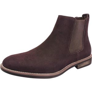 Bruno Marc Men's Urban-06 Dark Brown Suede Leather Chelsea Ankle Boots - 9.5 M US