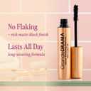 Grande Cosmetics GrandeDRAMA Intense Thickening Black Mascara with Castor Oil, Volumizing, Conditioning, Buildable formula (0.32 oz)