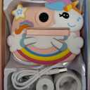 Kids Camera Instant Print, 1080P Digital Camera for Kids with 32GB SD Card, Toddler Girl Toys Birthday Festival Gifts for 3 4 5 6 7 8 9 10 Year Old Girls, Portable Travel Toys for Girls Age 3-10 (Light Pink)