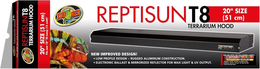Zoo Med ReptiSun Terrarium Hood, 20-Inch
