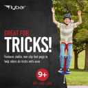 Flybar Master Pogo Stick for Kids Ages 9+, 80-160 lbs Easy Grip Handles Active Exercise Toy for Tweens & Teens Outdoor Toy with Non-Slip Foot Pegs for Boys and Girls No Assembly Needed, Medium