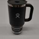 Hydro Flask Travel Tumbler with Handle, Lid and Straw - Insulated Stainless Steel in 32 Oz Black