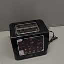 Inspirex Two Slice Touchscreen Lever Toaster, Black