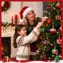 30 Pcs Dark Green Velvet Christmas Ornaments, 5 x 7 Inch Vintage Rustic Christmas Bows for Door Garlands, Gifts, and Xmas Home Outdoor Indoor Decoration