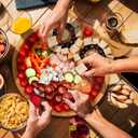 Owl-Shaped Wooden Charcuterie Board, 12" Cheese & Meat Platter, Large Serving Tray, Housewarming