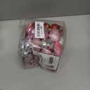 Ivenf Valentine's Day Decor Heart Decorations, 48 Pcs Red Pink Silver White Plastic Heart Tree Ornaments, Christmas Valentine Tree Decorations for The Home Wedding Dinner Gifts Table Tiered Tray Decor