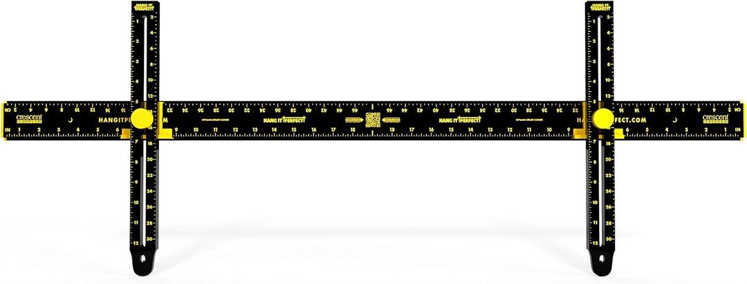 Crescent Creative Products Hang It Perfect Pro Picture Frame Wall Hanging Tool With Level, Black, 36 Inch