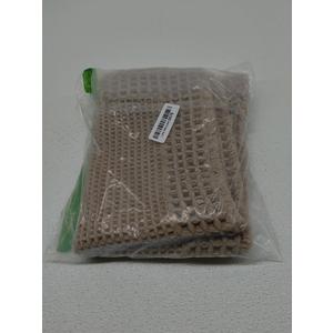 RESARE Waffle Bath Mat, Super Absorbent Non Slip, Machine Washable, Ultra Soft Boho Bath Rugs with Tassels, Upgraded Bordered Design, 17"x24" Brown