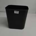 Nipogear 3 Gallons Efficient Trash Can Wastebasket, Fits Under Desk, Kitchen, Home, Office (Black, 3 Gallons) (1 Pack)