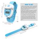 Potty Training Watch for Toddlers, Cute Apple-Shaped Design with 5 Timing Modes (30-180min), Music & Flash Reminders, Magnetic Charging, Compact Screen, Splash-Proof, Gifts for 3-7 Year Old Girls Boys