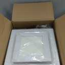 10in Panel Bathroom Exhaust Fan with Light, 7.5in Opening Bathroom Fan with 6000K LED Light Combo, 120CFM 1.0Sones Low Noise Bath room Ventilation Fan for Home/Bath/Office/Hotel