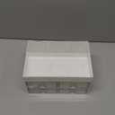 LETURE Desktop Organizer with Drawer, Accessories Stationary Organizer Desk Caddy, Pen/Pencil/Business Card/Sticky Note Tray/Paperclip Holder Storage Box (White)