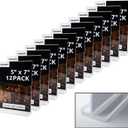 12 Pack Acrylic Sign Holder, 5 x 7 inch T-Shaped Table Top Display Stand, Clear Double-Sided Vertical Desktop Paper Holder for Promotions, Ads Frame, Menu, Restaurants, Store, Home, Office