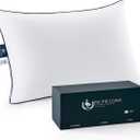 Pacific Coast White Goose Down Fiber Bed Pillow, Hotel Collection Pillow for Back, Stomach and Side Sleeper, Medium Supportive, Downproof, Standard Pillow 1 Pack