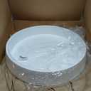Plant Saucer Tray for Ceramic Plastic Pots, 16 inch Plant Saucers for Indoors, Pot Saucers Trays, Bird Bath Bowls, Flower Planter Water Drip Trays for Pots Base (16", White) (16" (2 Pack))