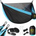 Camping Hammock Mosquito Net,Double & Single Portable Hammocks Hammocks with 2 Tree Straps,Hammock Tent for Travel Camping,Camping Accessories for Indoor Outdoor Hiking Backpacking Backyard Beach