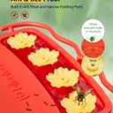 7 x Window Hummingbird Feeder Strong Suction Cup 2 Pack, Hummingbird Feeders for Outdoors Window Up Close Bird Watching, Ant and Bee Proof, Easy to Refill, Clean and Install