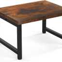 Flottian 9" Wooden Step Stools for Adults Kids,15.4" Extra Wide Heavy Duty Step Stool Holds Up to 300 lbs,Bed Step Stool for High Beds,Stools for Bedroom,Kitchen,SUV ect, Easy Assemble, Rustic Brown