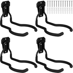 4pcs Weedeater Rack, Tool Hangers for Garage wall Mount Power Garage Hooks String Trimmer Hanger Garden Power Tool Hangers for Hanging Garages Storage Hooks wall Hook Utility Hook