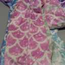 Rediar Mermaid Tail Blanket for Girls Soft Flannel Sleeping Snuggle Kids Wearable Blanket Birthday Gift (55" X 20")