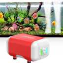 AQUASMITH Rechargebale Aquarium Air Pump with Battery, Adjustable Oxygen Fish Tank Bubbler, Quiet Aerator for Power Outage, Fishing, Live Fish Transportation