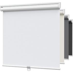 MYshade Blackout Cordless Roller Shades, Room Darkening Free-Stop Roll Up Blinds for Windows, Pull Down Blocking Blind for Home and Office, Easy to Install, 22" W X 72" H, White