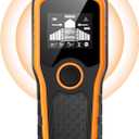 Stud Finder Wall Scanner 5-in-1 - Detector for Wood, Metal, Joists, Pipes, and AC Wires, Upgraded New version Intelligent Chip, High-Definition LCD Display Screen & Audible Alarm (Orange)