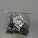 50 Pcs L Bracket Corner Bracket, lron L Brackets for Wood, Corner Brackets with 300 Pcs Screws, Angle Brackets for Raised Bed Table Leg Wood Frame Cabinet, Black