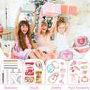 Personalized Toddler Purse for Girls 210, Cute Little Girl Purse & Kids Wallet, Small Initial Shoulder Crossbody Bag, Birthday & Christmas Gift for Daughter(Rainbow,E)