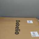 BABELIO 26-28.5 Inch Narrow Easy Install Baby Gate, Auto-Close Pet Gate for Small Stairs and Doorways, NO Drilling Pressure Mounted, NO Extensions, Black