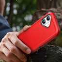 Magnetic Case for iPhone 16 - [Compatible with MagSafe] [Military-Grade Protective] -Heavy Duty Magnetic Phone Case for iPhone 16 Case 6.1 Inch - Red