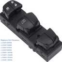 Master Window Switch Power Control Button Compatible with 2013-2018 Nissan Altima/Leaf/Juke, 2013-2019 Sentra, 2014-2017 Rogue, Replaces OEM 25401-3TA5A