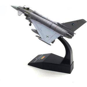1/100 Scale Model Aircraft EF2000 Air Force Simulation Alloy Fighter Jet Model Plane Military Airplane Models for Adults