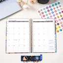 2025 Planner Weekly and Monthly, July.2025 - June.2026, Hardcover Monthly with Tabs for Home School & Office, A5(6.5" x 8.5"), Strong Twin-Wire