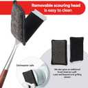 Bristle-Free Steam Cleaning Grill Brush Kit Luxurious Long Rosewood Handle, Includes 1 Replacement Head Safe BBQ Grill Cleaning for Outdoor Grill Great Gift for Men/Dad