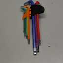 9 PCS Allen Wrench Set, Cr-V Metric Hex Key Set 1.5-10mm, L Key Set with Color-coded & Storage Bracket for Bike Repair, Furniture Assembly, Motorcycle Maintenance