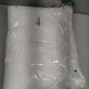 White Ruffle Shower Curtain - Farmhouse Cloth Bathroom 72 x 72 Inches Texture Fashion, Double Layer Fabric, not See Through.