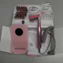 Professional Nail Drill Electric File 45000RPM, Portable Rechargeable Electric Nail File with 11 Drill Bits & 50 Sanding Bands, Low Noise Nail Drill Kit for Acrylic Gel Nails, Salon & Home Use, Pink