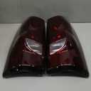 Boine Tail Light Compatible With 2003-2006 Chevy Silverado 1500 2500 3500 GMC Sierra 1500 2500 Driver and Passenger Side Rear Light Brake Lamps (OE Red Smoke Lens)
