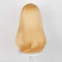 LABEAUT Orange Medium Long Cosplay Wig with Bangs for Women Men,19.7 Inch Straight Synthetic Wig,Natural Looking,Soft & Lightweight,Heat Resistant,Easy to Style for Daily Wear,Party & Cosplay