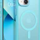BENTOBEN Magnetic for iPhone 13 Case & iPhone 14 Case [Compatible with Magsafe] Translucent Matte Phone Case iPhone 13/14 Slim Shockproof Women Men Protective Cover for iPhone 13/14 6.1", Lake Blue
