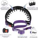 Mayerzon Martingale No Pull Collar for Medium Large Dogs, Patented Anti Pull Dog Collar with Buckle for Walking Training, with Reflective Stitching and Neoprene Padding, Adjustable(Purple, M)