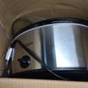 Crock-Pot 7-Quart Manual Slow Cooker, Family Size Serves 8+ People & Fits 6-lb Roast, Removable Stoneware with Warming Setting, Dishwasher Safe for Easy Cleanup, Stainless Steel