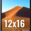 LaVie Home 12x16 Picture Frame for Wall Display, 12x16 Black Picture Frame with HD Plexiglas, 12 x 16 Poster Frame 1 Pack, Display Frame for Vertical or Horizontal, Classic Collection