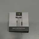 in Ear Wired Earbuds, Wired Headphones with Microphone, 3.5mm Corded Earphones with in Line Volume Controller, Black