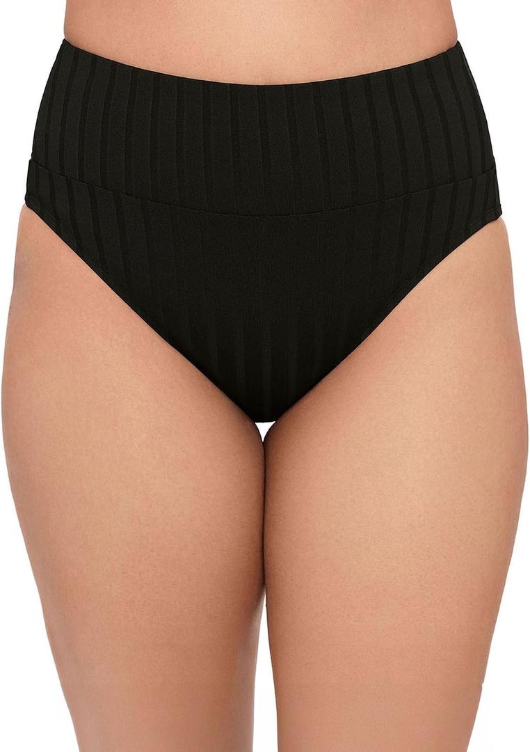 S3 Swim Womens Smoothing Ultra Banded High Waist Bottom ,small