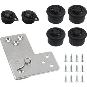 Geesatis 90 Rotating Table Hinges,Multifunctional Folding Table Connect Hinges,Cold Rolled Steel Swivel Hinge,1Sets,Opens Left