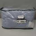 Light Blue Linen Curtains 102 Inches Long for Living Room Pinch Pleated Drape with Hooks Rings for Track System Light Filtering 102 Inch Curtain for Bedroom Sliding Patio Door 2 Panels Dusty Blue